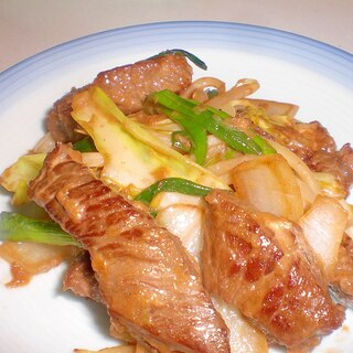 牛肉と野菜のオイスター炒め